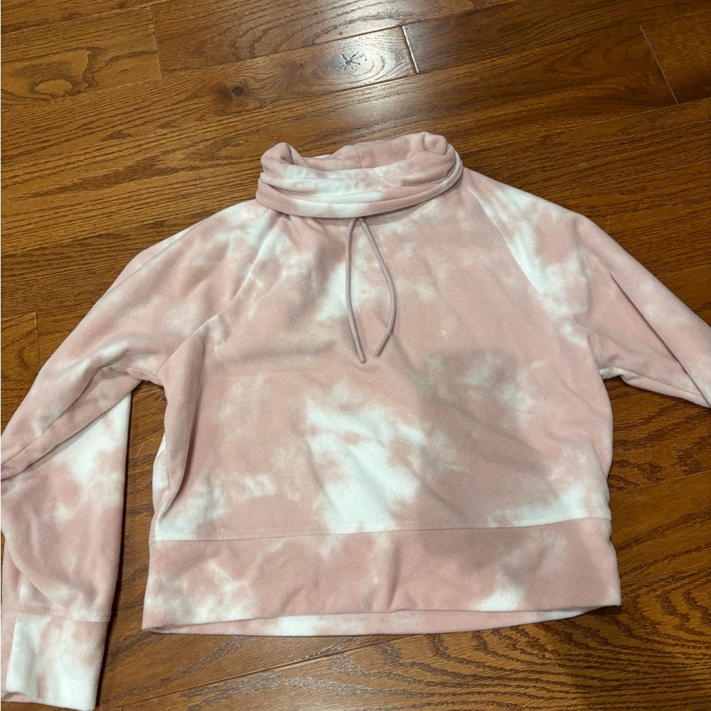 Old Navy Blush and White Cloudy Sweatshirt